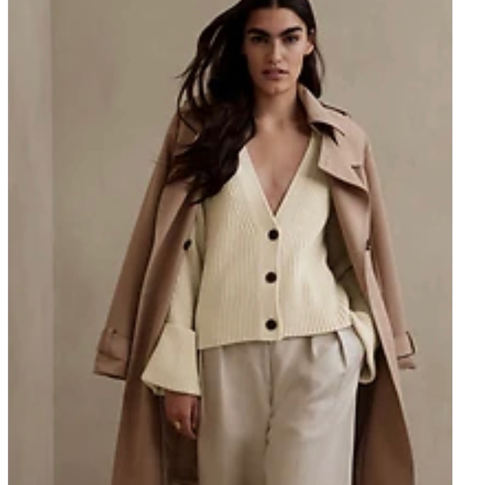 Banana Republic Talia Merino-Cashmere Cardigan Sweater